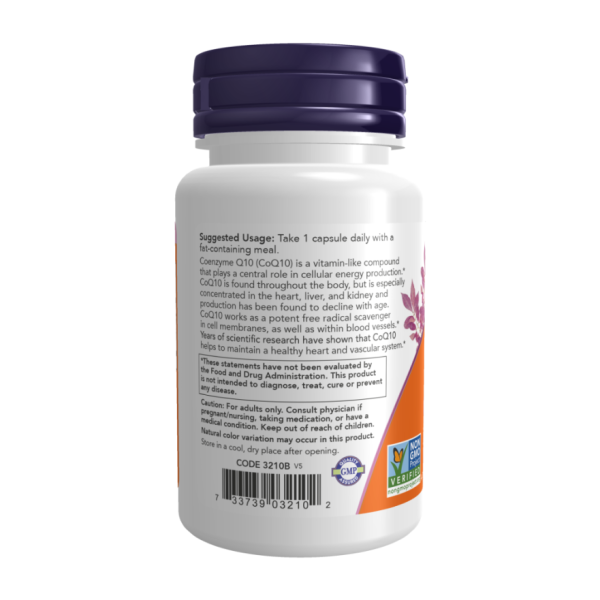 Коэнзим Q10 / CoQ10 100 мг NOW