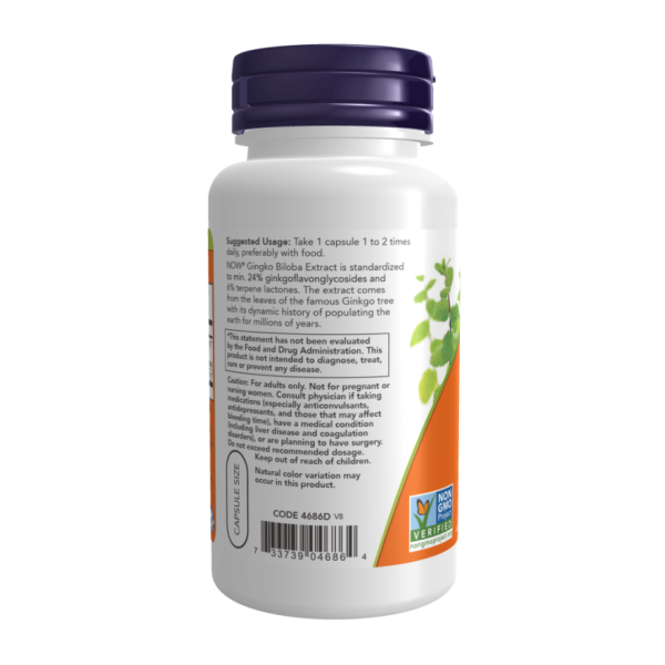 Гинкго Билоба / Ginkgo Biloba 60 мг NOW