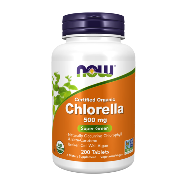 Органическая хлорелла / Chlorella №200 NOW