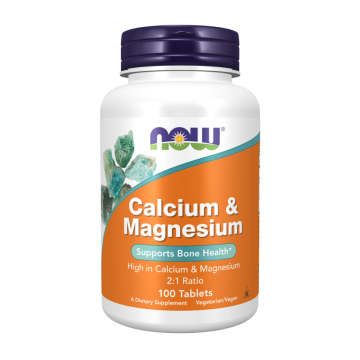 Кальцій та магній / Calcium and Magnesium 1000 мг:500 мг NOW