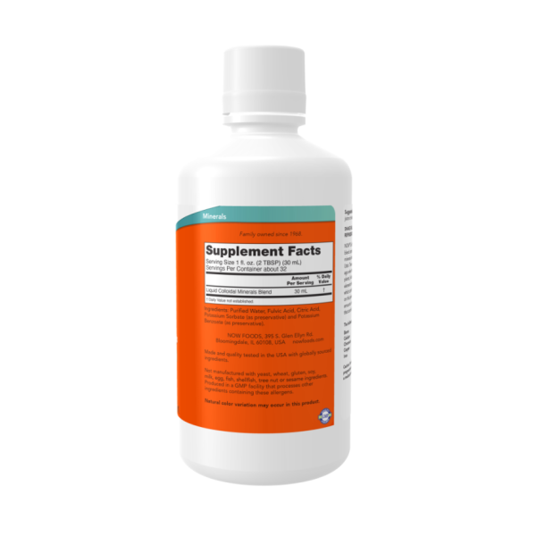 Коллоидные минералы / Colloidal Minerals 32 OZ (946 мл) NOW