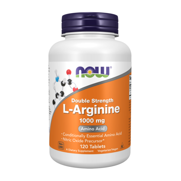 L-аргинин двойная концентрация / L-arginine Х2 1000 мг NOW