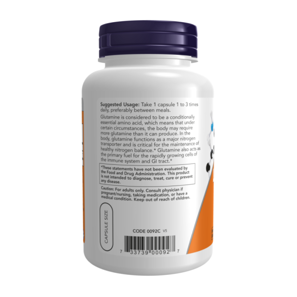 L-глютамин / L-glutamine 500 мг №120 NOW