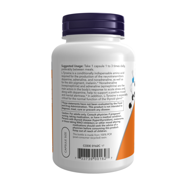 L-тірозин / L-Tyrosine 500 мг №120 NOW