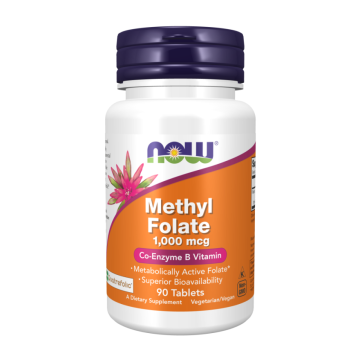 Метилфолат / Methyl Folate 1000 мкг №90 NOW