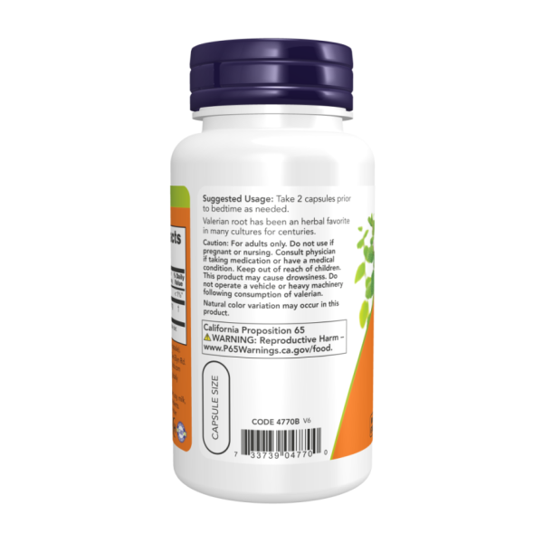 Корень валерианы / Valerian Root 500 мг NOW