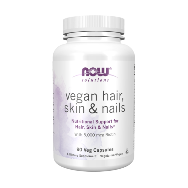 Вітаміни для волосся, шкіри та нігтів, веганські / Vegan Hair, Skin & Nails NOW