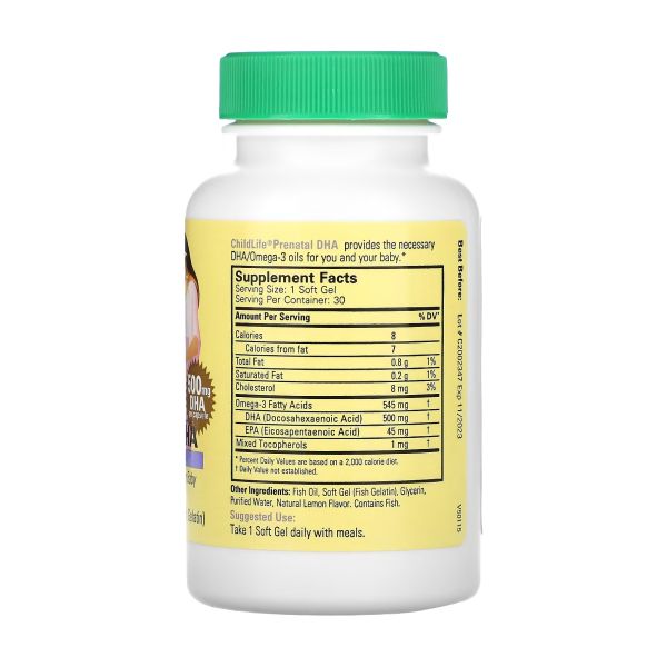Prenatal DHA - 30 м’яких капсул