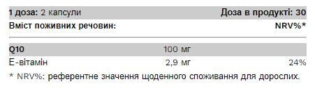 Coenzyme Q10 - 60 капсул