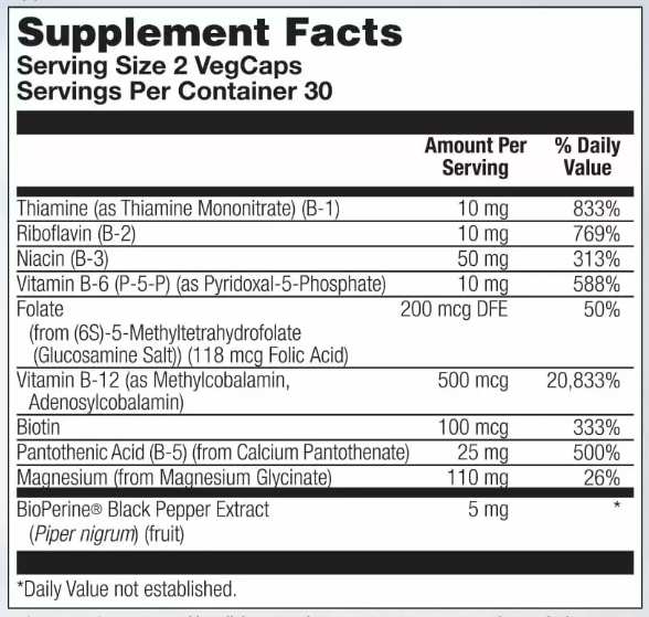 Stress B Magnesium Glycinate - 60 вег. капсул