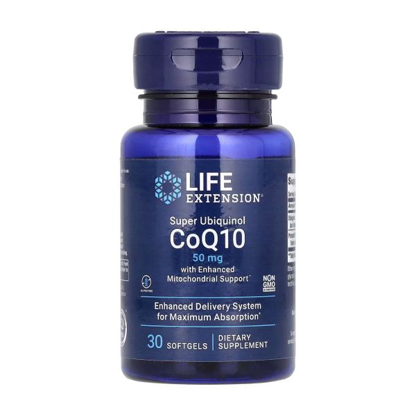 Super Ubiquinol CoQ10 with Enhanced Mitochondrial Support 50 mg - 30 мягких капсул