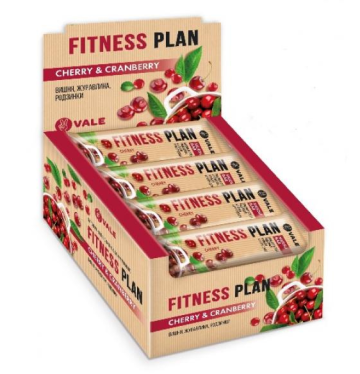 Fitness Plan Muesli Bar Cherry Cranberry - 30x30 гр