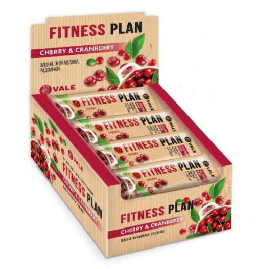 Fitness Plan Muesli Bar Cherry Cranberry - 30x30 гр