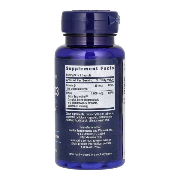 Vit D3 with Sea-Iodine™ 125 mcg (5000 IU) - 60 капсул
