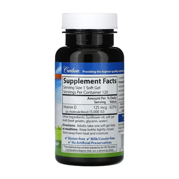 Vitamin D 5000 IU - 120 мяг. капсул