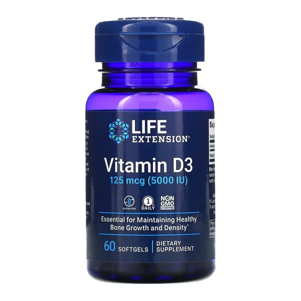 Vitamin D3 125 mcg (5000 IU) - 60 м’яких капсул